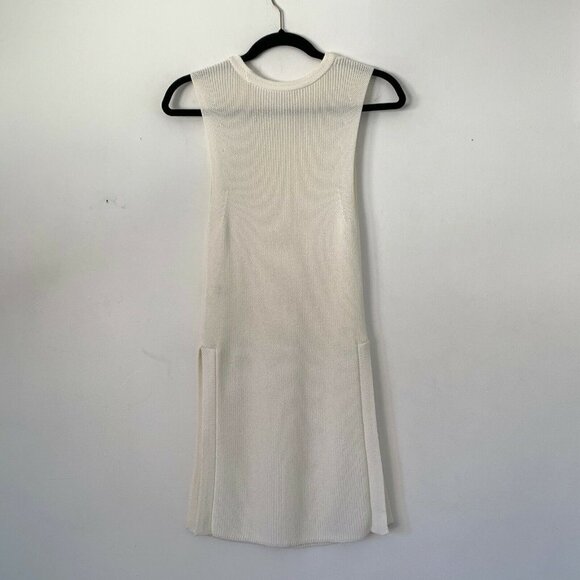 Aritzia Wilfred Size XXS Palmier Sleeveless Tunic Sweater Lagenlook Minimalist - Picture 8 of 8
